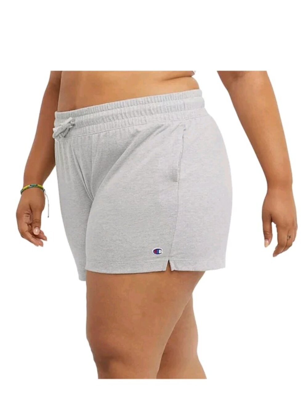 Champion Iconic Light Grey Heather Shorts - Picture 2 of 12